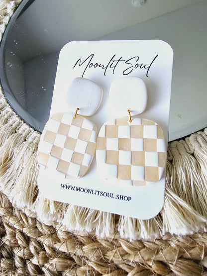 Square Checkered Dangles